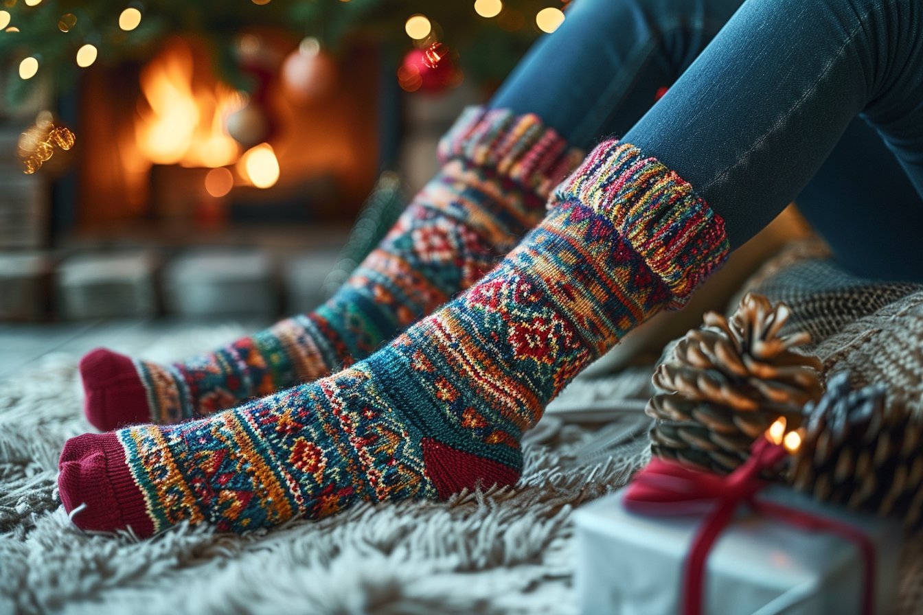 Célébrer les fêtes avec des chaussettes festives