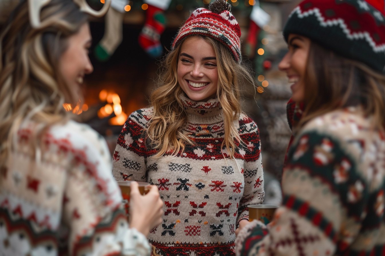 La mode des pulls de Noël drôles : une tendance à adopter cette saison